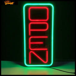 OPEN Neon Sign Light LED Wall Decoration Neon Lamp Bedroom Home Party Commercial Lighting Colorful Tube Club KTV Night Light OPE