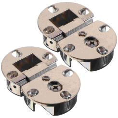 2 Pcs Table Flap Hinges Round Zinc Alloy Table Flap Hingess Folding Flips Furniture Self-Supporting Table Flap Spring