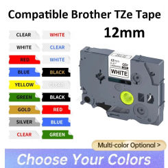 1 piece Replacement Brother Label Ribbon 231 131 431 531 631 731 831 931 Laminated TZ-231 Label Printer 12mm Label Tape