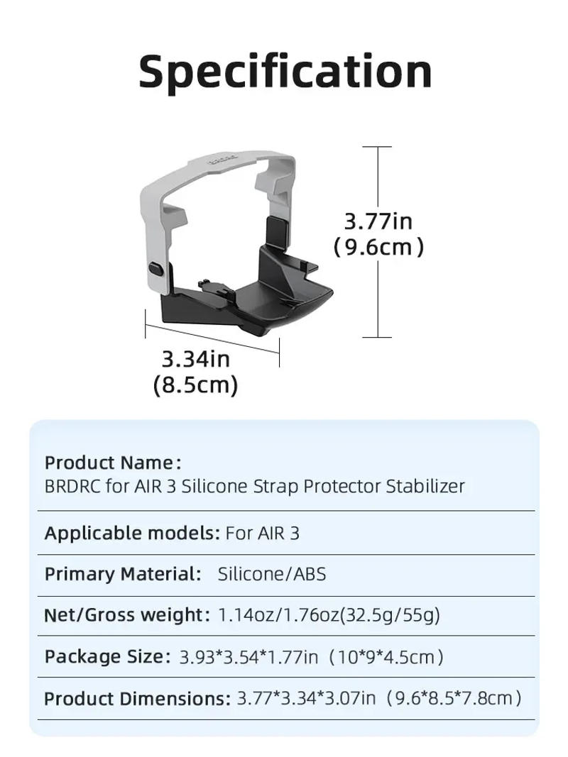 Description Picture 3 of itemPropeller Holder Strap for DJI Air 3 Drone Props Protector Blade Wing Fixed Stabilizers Air 3 Accessories