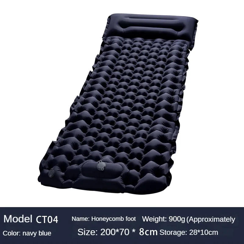 Description Picture 2 of itemOutdoor Camping Inflatable Mattress Sleeping Pad with Pillows Ultralight Air Mat Built in Inflator Pump Hiking Air Mattresses