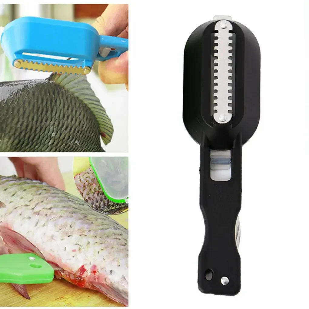 Description Picture 3 of itemFish Skin Brush Scraping Fishing Scale Brush Graters Fast Remove Fish Knife Cleaning Peeler Scaler Scraper Seafood Tools