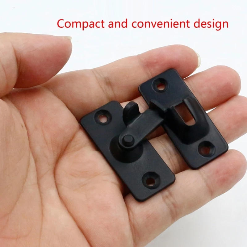 Description Picture 5 of item90° Door Lock Buckle Lock Stainless Steel Barn Sliding Door Lock Door Buckle Button Door