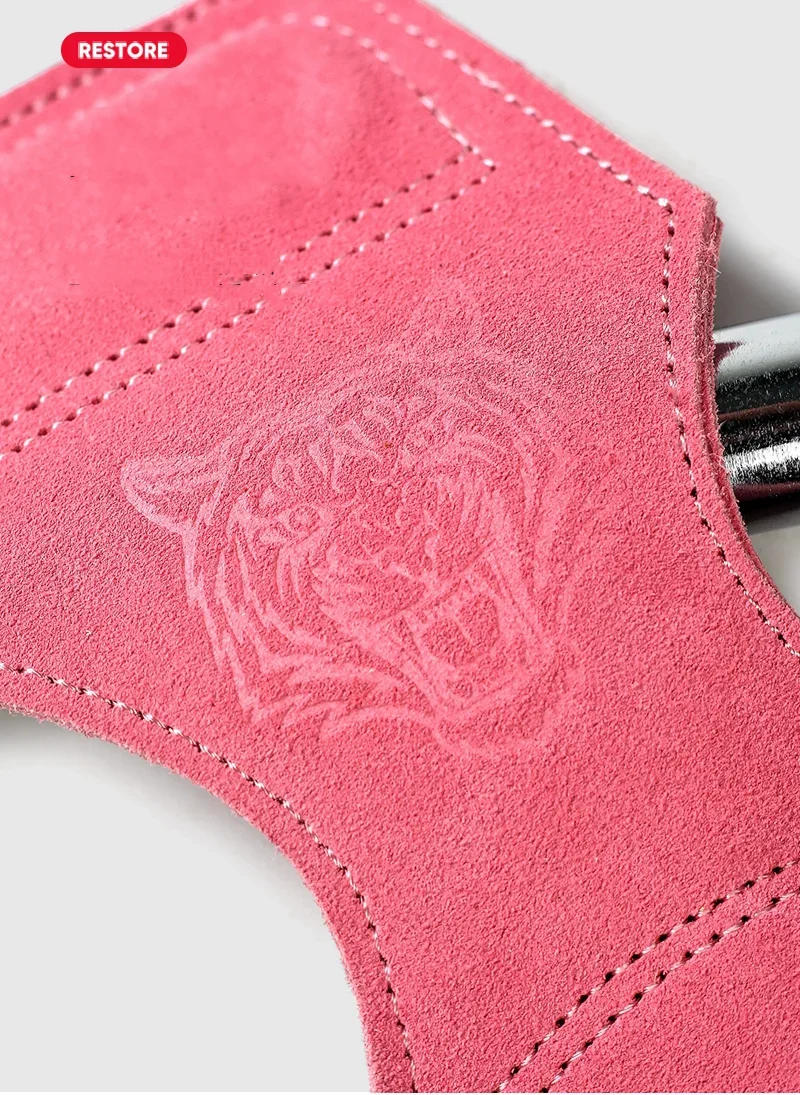 Description Picture 5 of itemCowhide Gloves for The Gym Weight Lifting Training Crossfit Fitness Workout Palm Protector Horizontal Bar Wrist Support