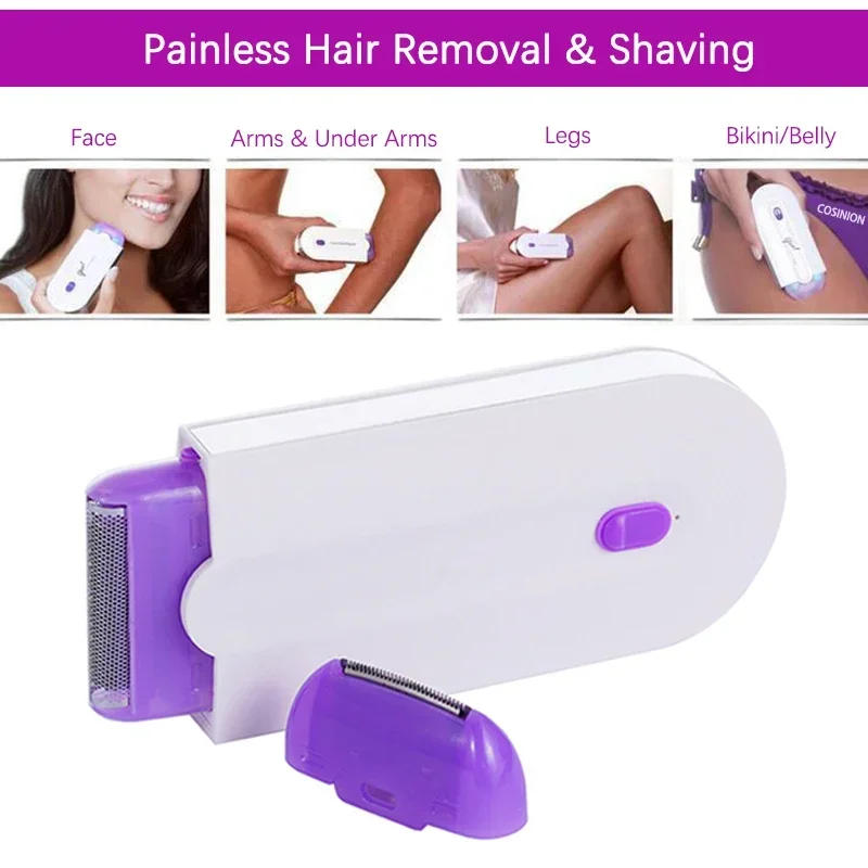 Description Picture 4 of itemPainless Skin Touch Tactile Hair Trimmer For Women Face Leg Bikini Hand Body Electric Shaver Razor Hair Removal Epilator Clipper