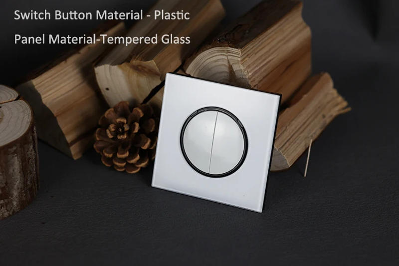 Description Picture 6 of itemYINKA Universal Round Tempered Glass Home Wall Switch Panel LED Indicator Black/Grey/Gold/White 250V 86mm*86mm Wall Light Switch