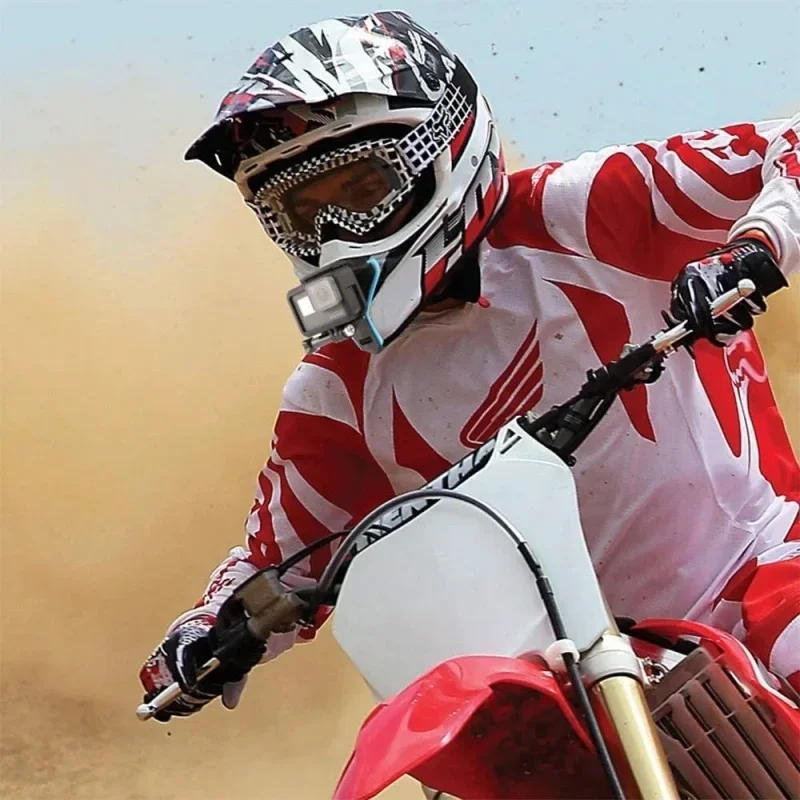 Description Picture 3 of itemMotorcycle Helmet Front Chin Stand Camera Holder for GoPro Hero DJI Osmo Action Insta360 Action Camera Accessorie Helmet Strap