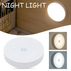 Intelligent Wireless Body Sensor Lamp  USB Rechargeable LED Durable Energy-Saving Night Light for Room Kitchen Aisle Cabinet