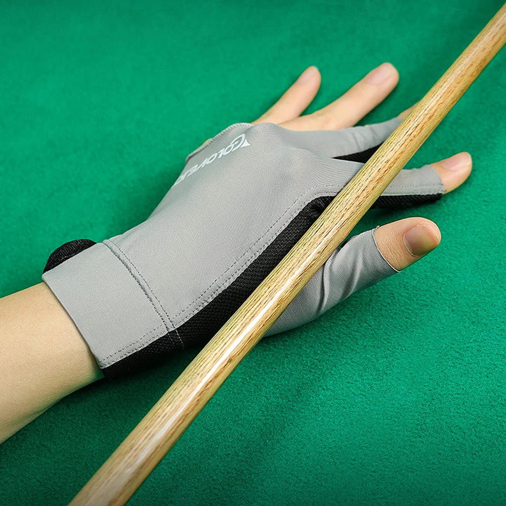 Description Picture 6 of item1 PCS High Quality Snooker Billiard Cue Glove Pool Left Hand Open Three Finger Accessory Fitness Accessories for Men and Women