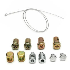 Solderless Nipple With Sleeve Nut Set Throttle Clutch Cable Repair Kit Lawnmower Rotovator Ride On Lawn Mower Rotator Ride