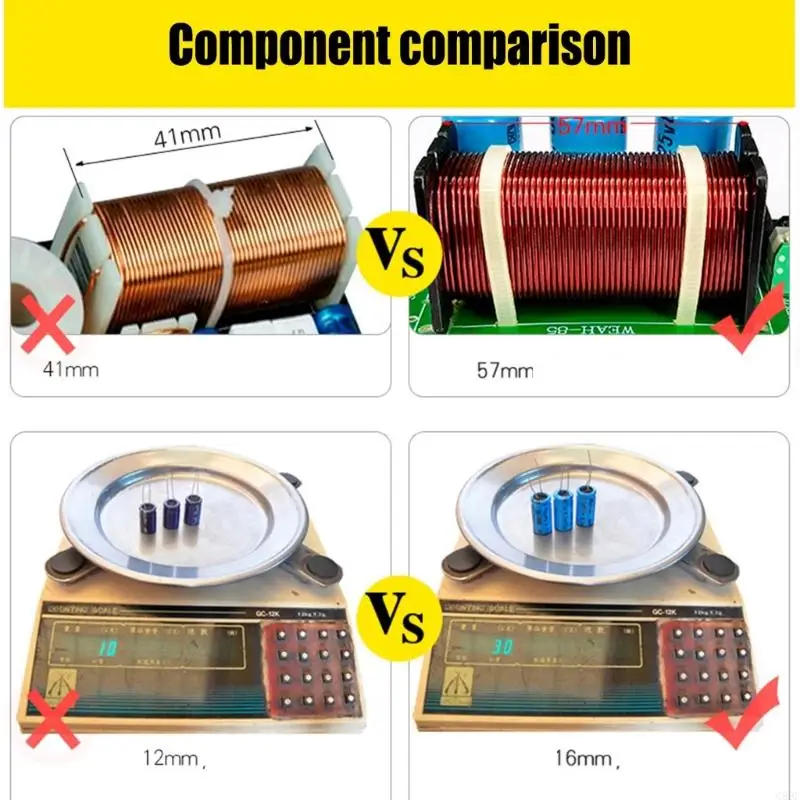 Description Picture 5 of itemG8DF Professional 200W Subwoofer Filter Board Low Bass Sound Frequency Divider Bass Separation WEAH-85