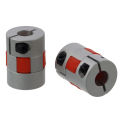 2Pcs Plum Shaped Shaft Coupling 10mm to 10mm Bore L35xD25 Coupler Joint Connector Aluminium for Servo Stepped Motor