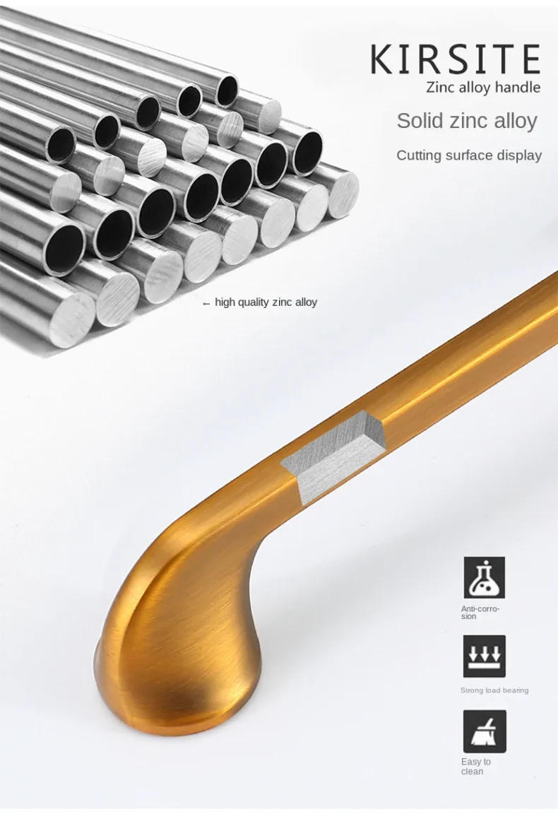 Description Picture 3 of itemZinc Alloy Handle Cabinet Door Shoe Cabinet Wine Cabinet Handle European and American Style Handle Dressers for Bedroom Drawer