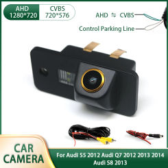 AHD Car Rear view Reverse Camera For Audi S5 2012 Q7 2012 2013 2014 S8 2013 Waterproof Night Vision Backup Camera