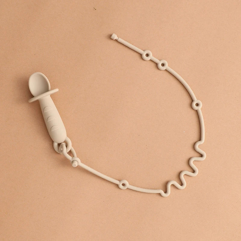 Description Picture 6 of item100% Silicone Self Feeding Spoons for Baby Infant Soft-Tip Training Spoon Toddler Starter Led Weaning 2pack