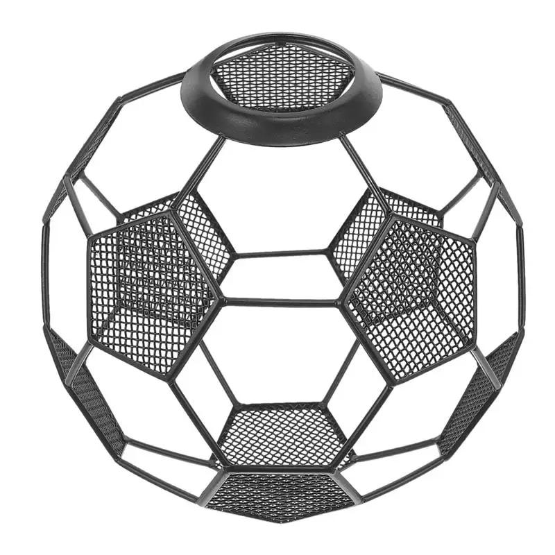 Description Picture 6 of itemModern Lamp Shade Hollow-Out Lamp Cover Soccer Shape Lampshade Iron Football Hollow Lampshade Living Room Bar Decoration