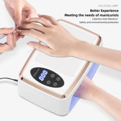 E2 90 LEDS Nail Dryer LED Nail Lamp UV Lamp for Curing All Gel Nail Polish Motion Sensing Manicure Pedicure Salon Tool Big Space