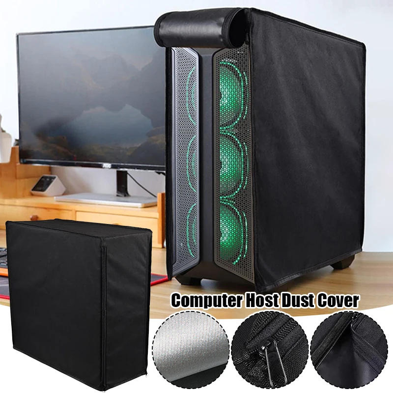 Description Picture 2 of itemDust Cover for Desktop Computer Case Effective Full Shielding Bag Zipper Oxford Covers Enclosure Protect PC From Dirt And Dust