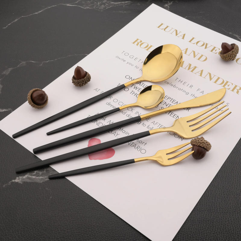 Description Picture 2 of item6Pcs Mirror Dinner Forks Cutlery Gold Stainless Steel Fork Flatware Kitchen Silverware Western Dinnerware Restaurant Fork Set