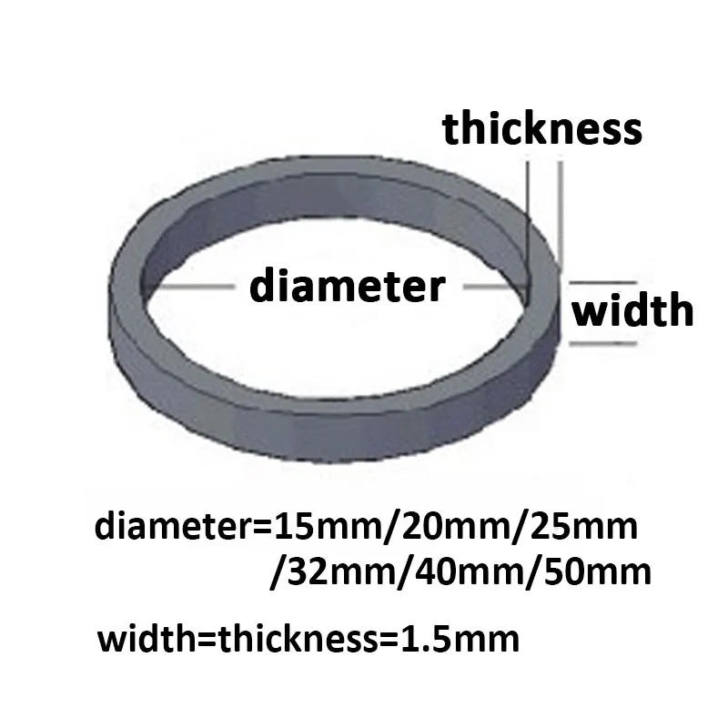 Description Picture 3 of itemWhite High Elastic Rubber Bands Stretchable O Rings 15/20/25/32/40/50mm