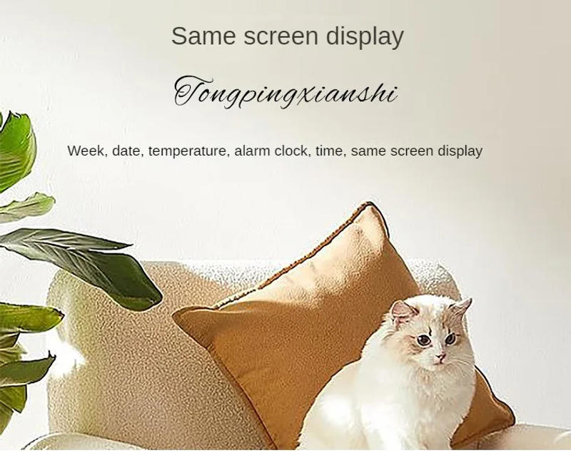 Description Picture 6 of itemDigital Wall Clocks Temperature Date Week Dispaly Electronic Table Clock 12/24H Wall-mounted LED Alarm Clock Remote Control