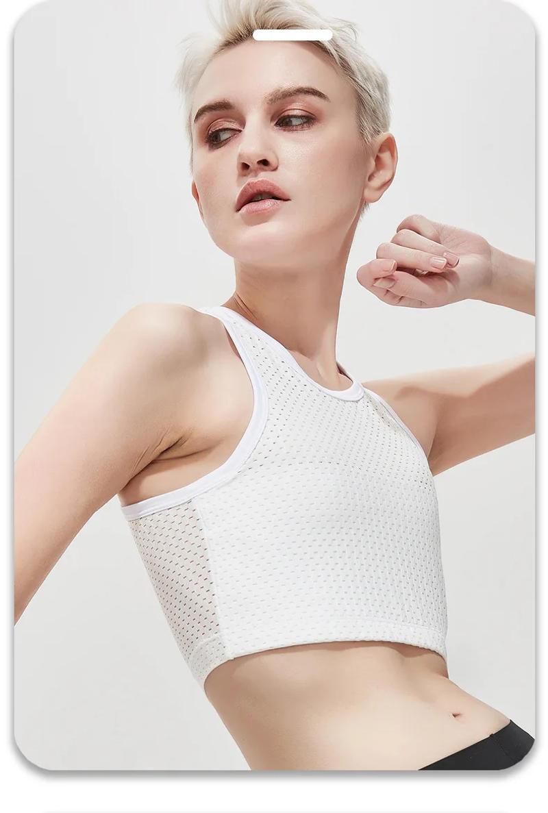 Description Picture 4 of itemHollow Out Breathable Chest Binder Women Lesbian FTM Corset Top Summer Thin Short Vest Underwear Les Tank Top Shaper Bustier