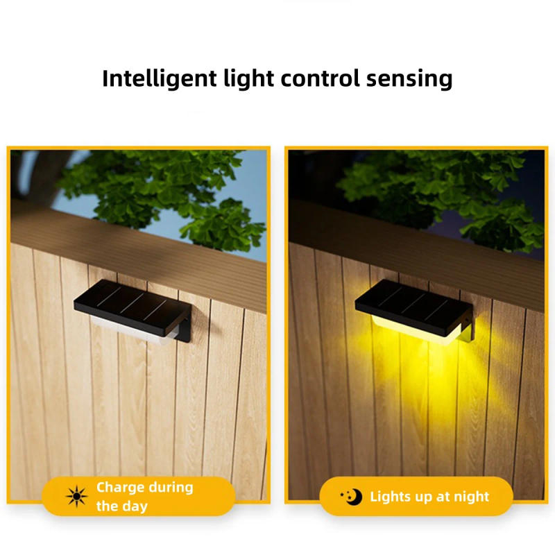 Description Picture 4 of itemOutdoor LED Solar Wall Lights Waterproof Garden Decoration Solar Powered Light Villa Balcony Fence Stairs Porch Sunlight Lamp