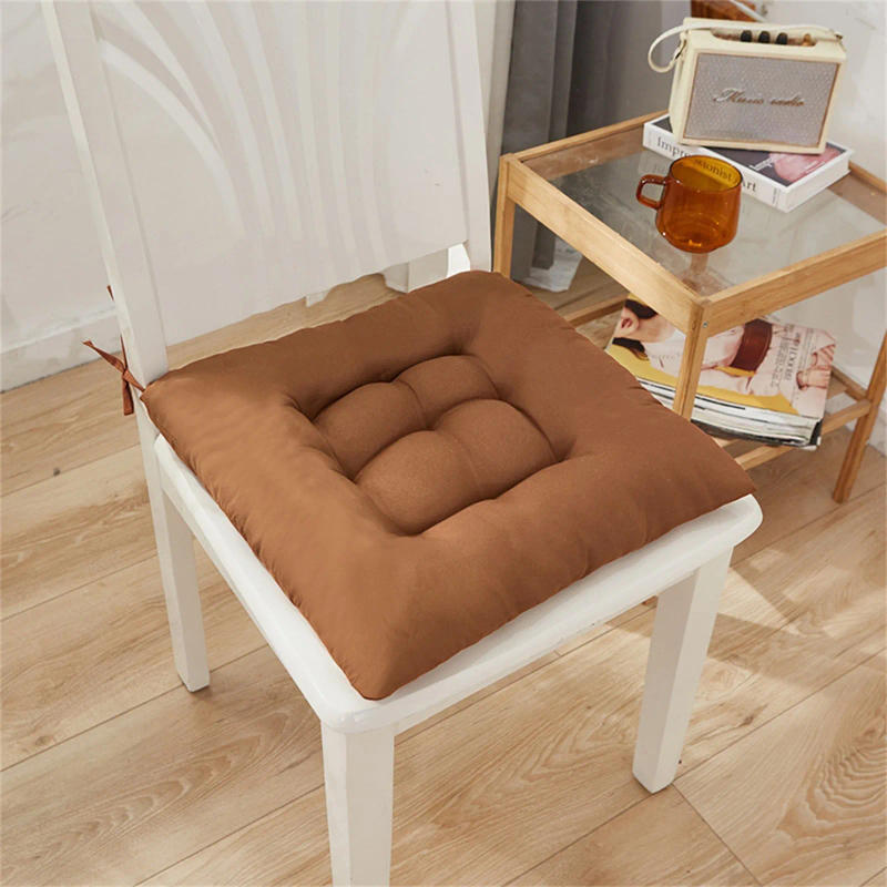 Description Picture 6 of itemSolid Chair Cushion Square Mat Cotton Upholstery Soft Padded Cushion Pad Office Home Or Car Garden Sun Lounge Seat Cushion