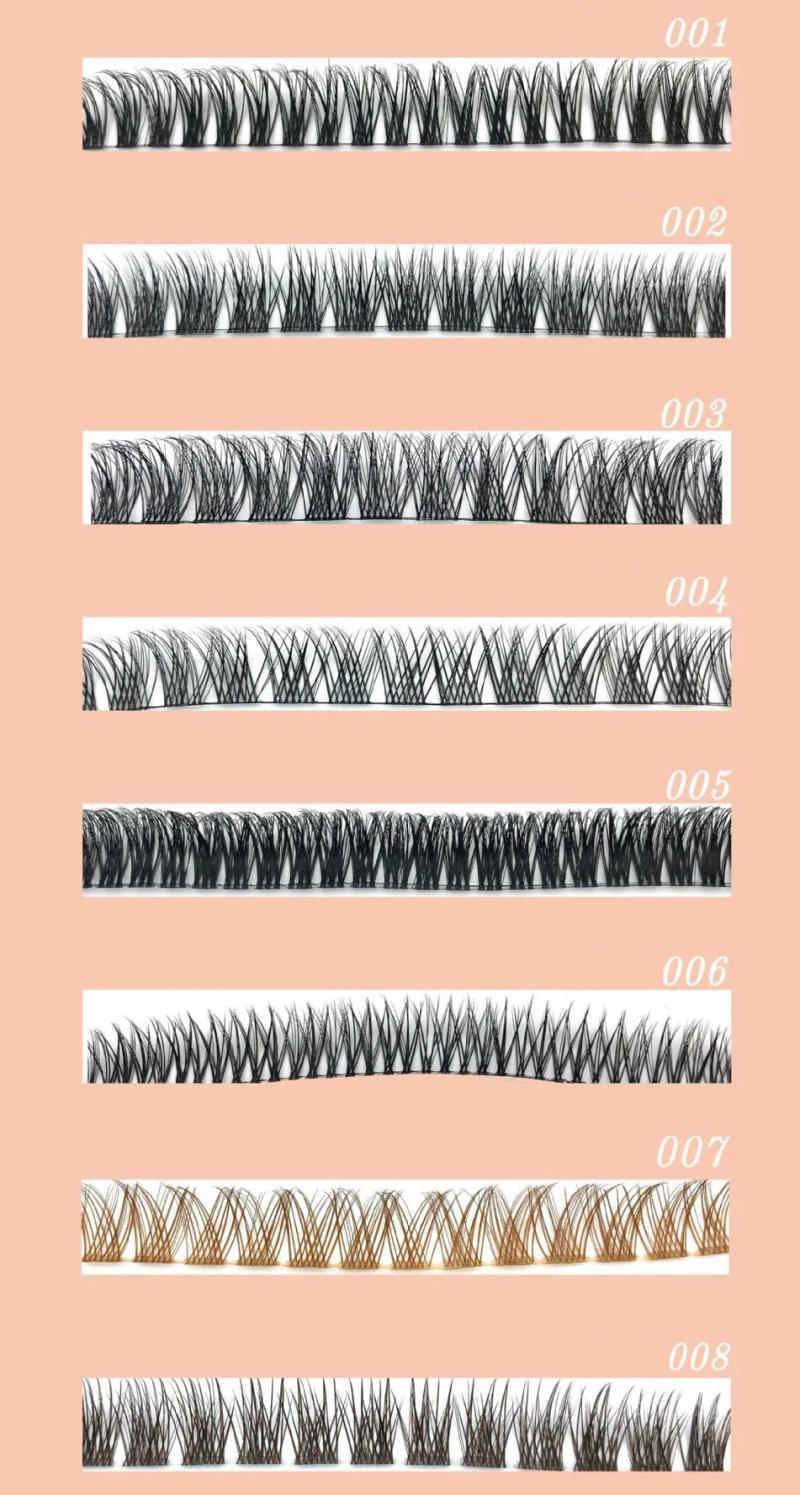 Description Picture 2 of itemHigh Qualit DIY Cluster Eyelash Extension Flase Lashes Dramatic Lash Bundles Soft Ribbon Strip Eyelashes Hand MadeMakeup Lashes