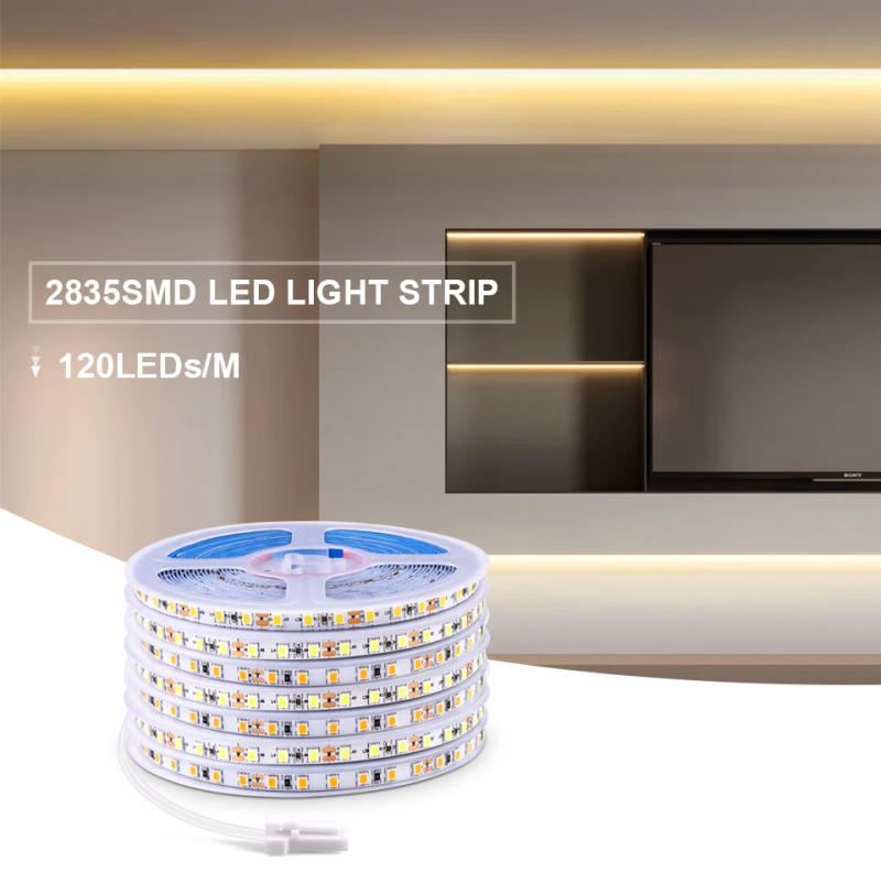 Description Picture 2 of itemSuper Bright DuPont Interface LED Strip Lights 12V 2835 5mm PCB LED Tape for Closet Shelves Kitchen Under Cabinet Parallel Light