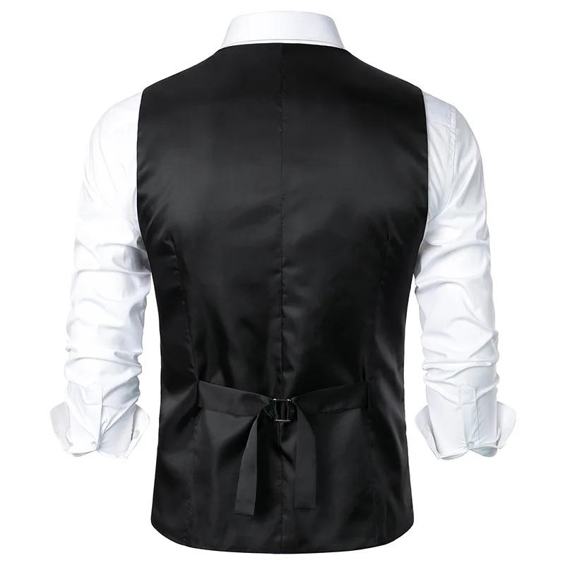 Description Picture 3 of itemSpring and Autumn New Men's Suit Vest Casual British Style Fashion Retro Suit Vest in Trendy Men