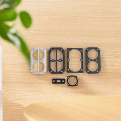 6pcs Valve Plate Gaskets Washers For Air Compressor Cylinder Head Base Valve Plate Gaskets Washers Aluminium Pads Spare Parts