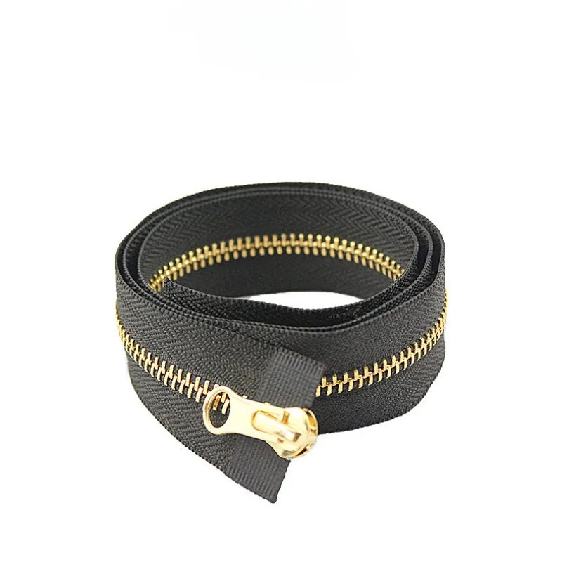 Description Picture 5 of item20pcs 5#15cm-40cmMetal zipper closed tail Black Bag Pocket Tote bag Real copper zipper