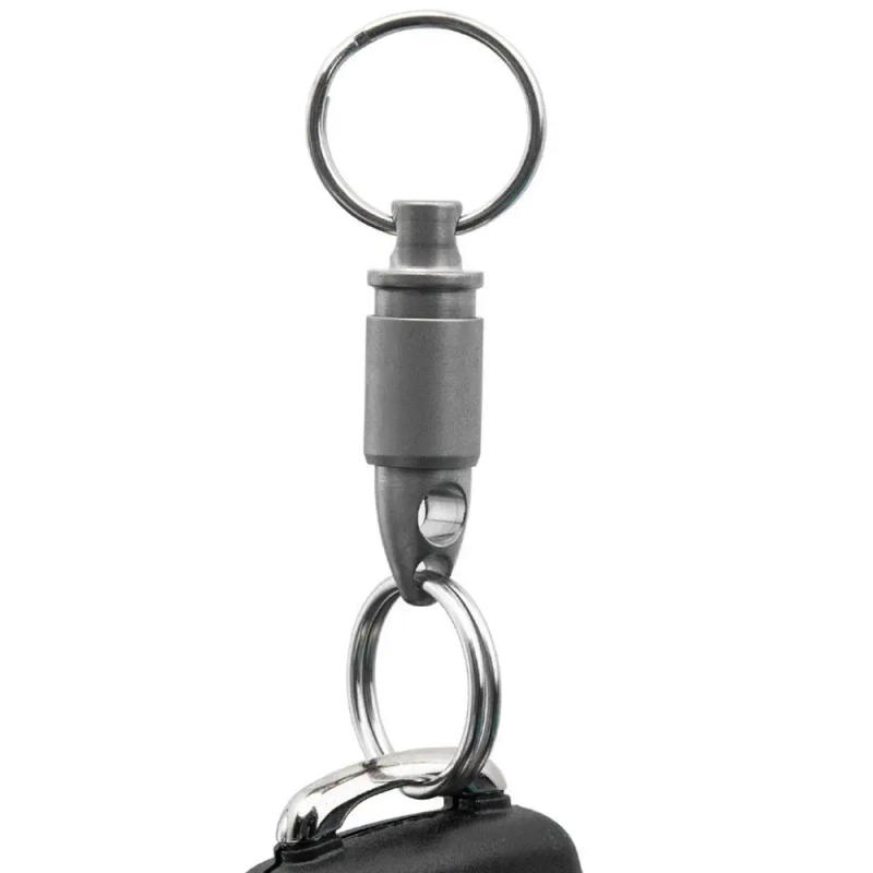 Description Picture 3 of itemPortable Titanium Alloy Ultra-light EDC Keychain Accessories Car Key Ring Outdoor Small Tool 360° Rotatable Keyring
