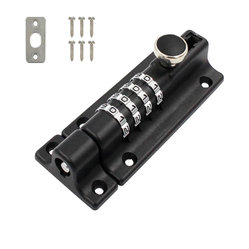 Description Picture 5 of itemPassword Lock Sliding Combination Digit Latch Anti-theft Safety Mechanical Lock Door Bolt Home Window Sliding Door Hardware