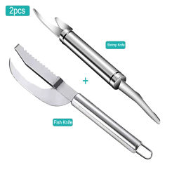 Stainless Steel 3 In 1 Fish Scale Knife Cut/Scrape/Digging Fish Gill Kill Fish Knife Scale Scraper Sawtooth Peeler Kitchen Tools