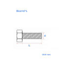 Aluminum Alloy External Hexagonal Screw / Hexagonal Head Bolt M6M8M10M12