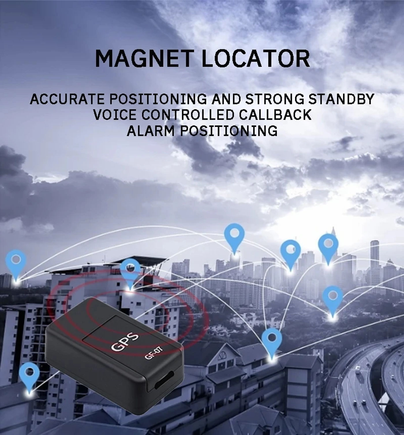 Description Picture 2 of itemMini GF-07 GPS Tracker Car Bike Bicycle Pets Children Real Time Tracking Positioner Strong Magnetic Anti-lost Locator
