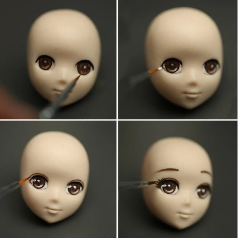 Description Picture 6 of item13pcs Doll Face Silicone Mold Cartoon Doll Head Candy Cookie Molud DIY Cake Decoration Baking Tools Clay Chocolate Pastry Molds