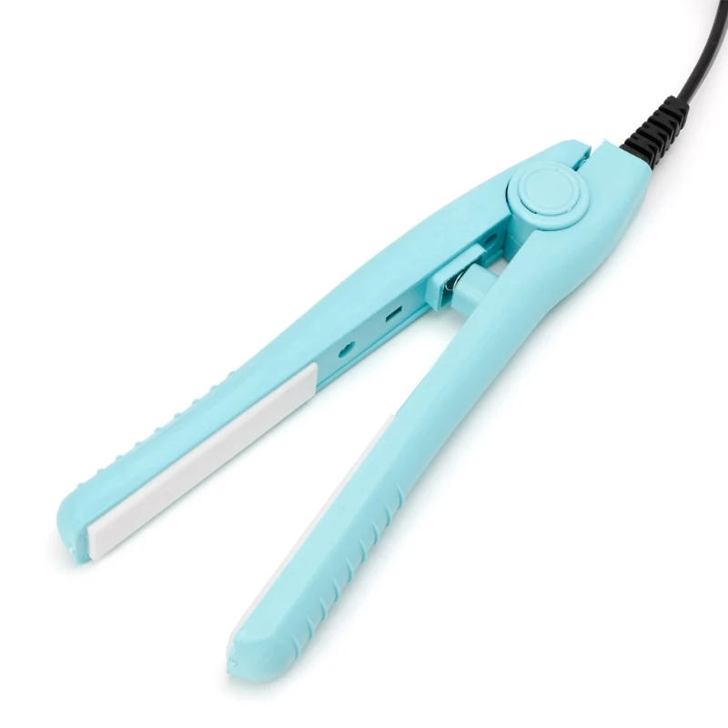 Description Picture 3 of itemNEW Hot Mini Portable Black Pink Blue Ceramic Iron Hair Straightener Curler New Dropship