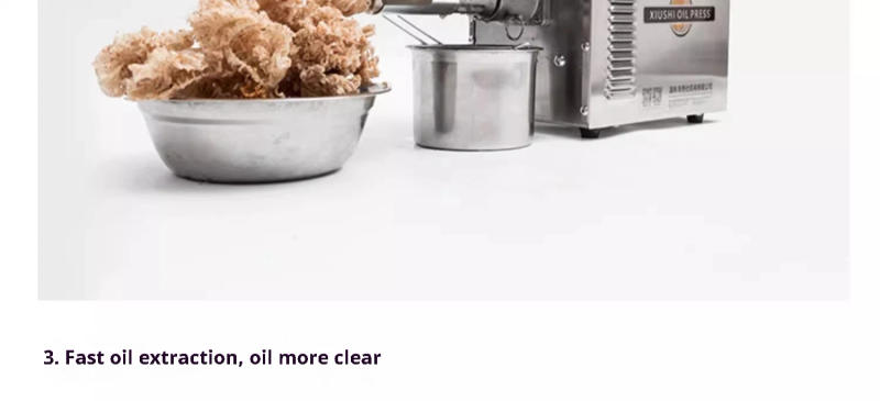 Description Picture 3 of itemOil Press Machine Stainless Steel Automatic Household Cold Rolling Hot Oil Press 220V Environmental Protection Saving Oil Fryer