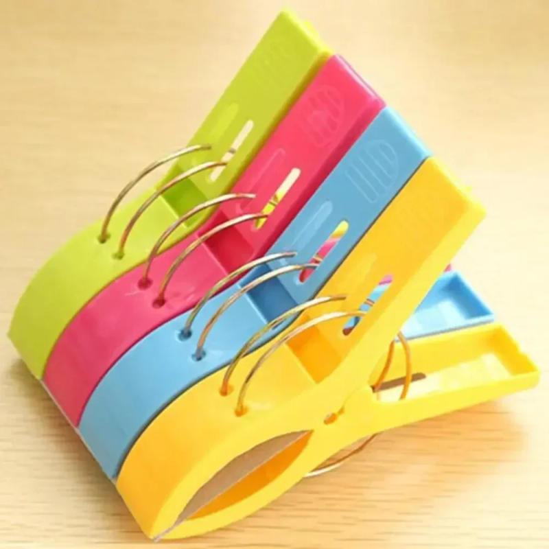 Description Picture 2 of item1Pc Beach Towel Clips Plastic Quilt Pegs for Laundry Sunbed Lounger Clothes Pegs Home Bathroom Organization