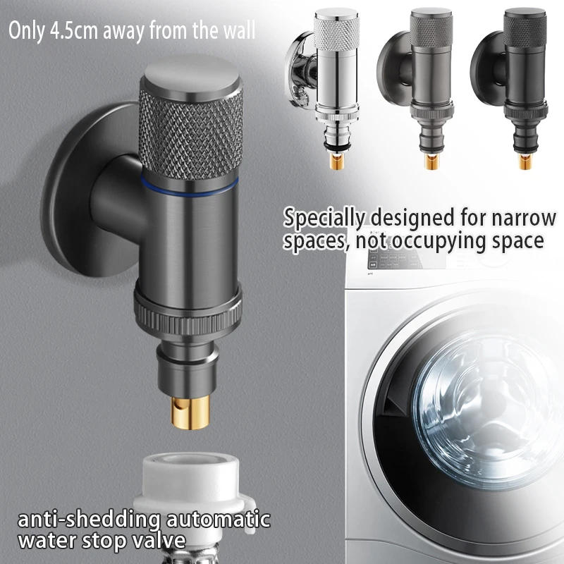 Description Picture 2 of itemG1/2 G3/4 Toilet Washing Machine Faucet Inlet Valve Brass Triangle Valve Stop Water Valve Bathroom Toilet Universal Switch