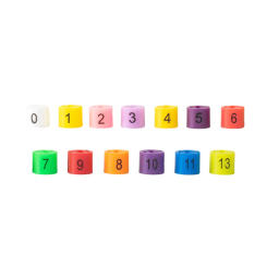 Plastic Size Circle For Coat Hanger Sizer Marker Ring Garment Pants Size Number Beads Clip Buckle Size Snap Number Cube