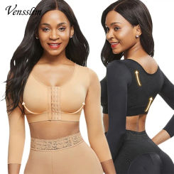 Arm Shaper for Women Post Surgery Push Up Bra Compression Sleeves Slimming Arm Front Closure Seamless Shapewear