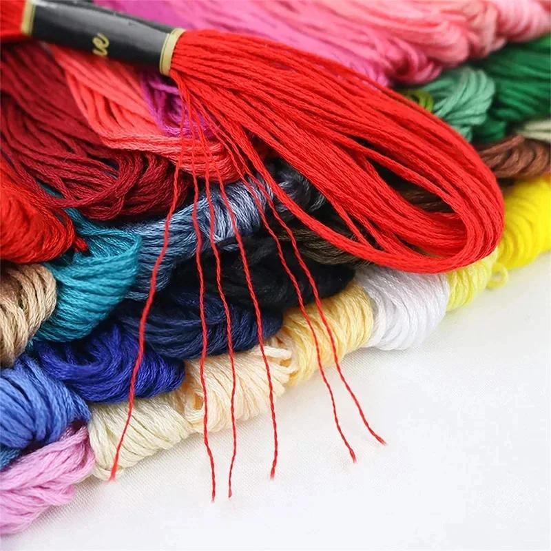 Description Picture 6 of item12/24/36/50Pcs DIY Sewing Floss Kit Craft Art Sewing Multicolor Ecological Cotton Embroidery Thread Cross Stitch Cotton
