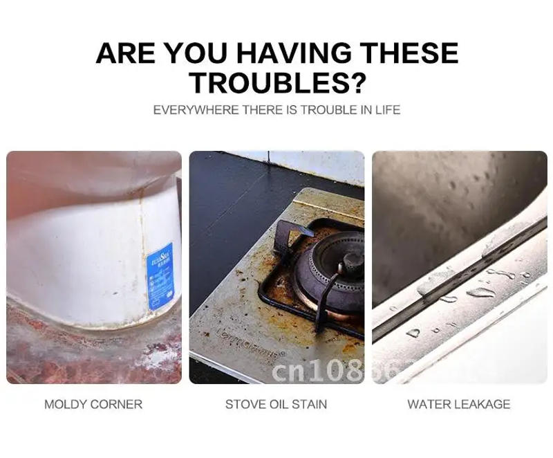 Description Picture 4 of itemToilets Kitchen Bathroom for Sticker Wall Waterproof Adhesive Self PVC White Tape Strip Sealing Bath Sink Shower