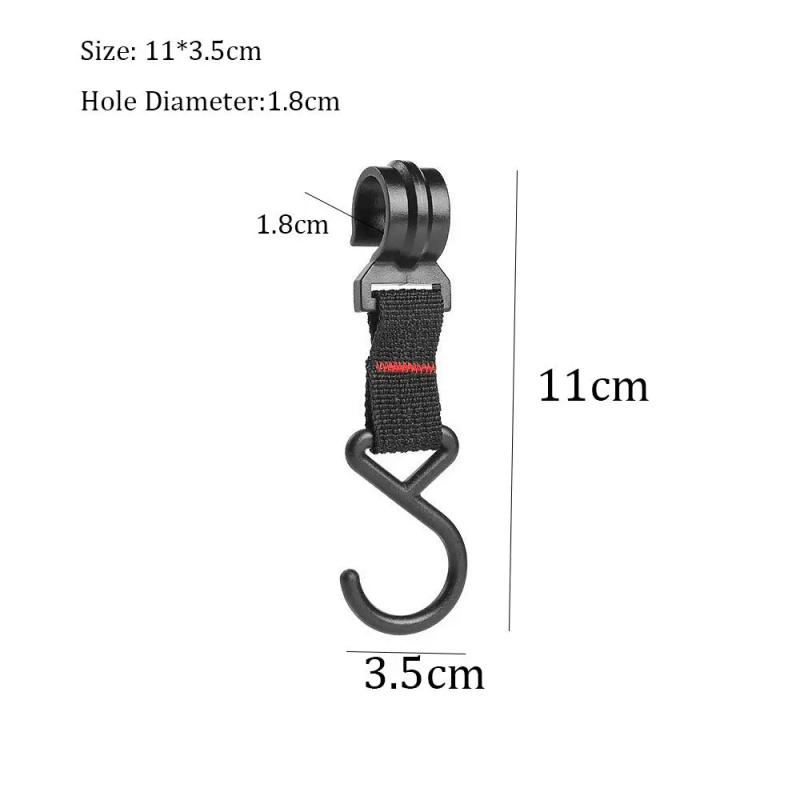 Description Picture 3 of item1/5pcs Black Rack Tool Detachable Finishing Hook Pot Pan Hanger Outdoor Camping S-Shaped Hanging Hooks Storage Buckle