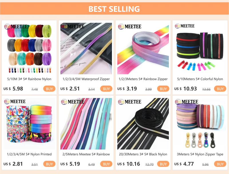 Description Picture 2 of item1/2/3/4/5M Waterproof Zipper 3# 5# PVC Transparent Nylon Zippers Tape Bag Garment Coat Repair Kits Sewing Supplies And Accessory