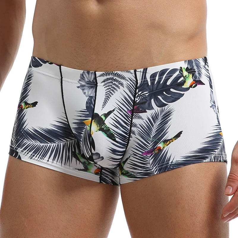 Description Picture 5 of itemMens Boxer Sexy Underwear Printed Breathable Boxershorts Underpants Soft U Pouch Ice Silk Male Panties